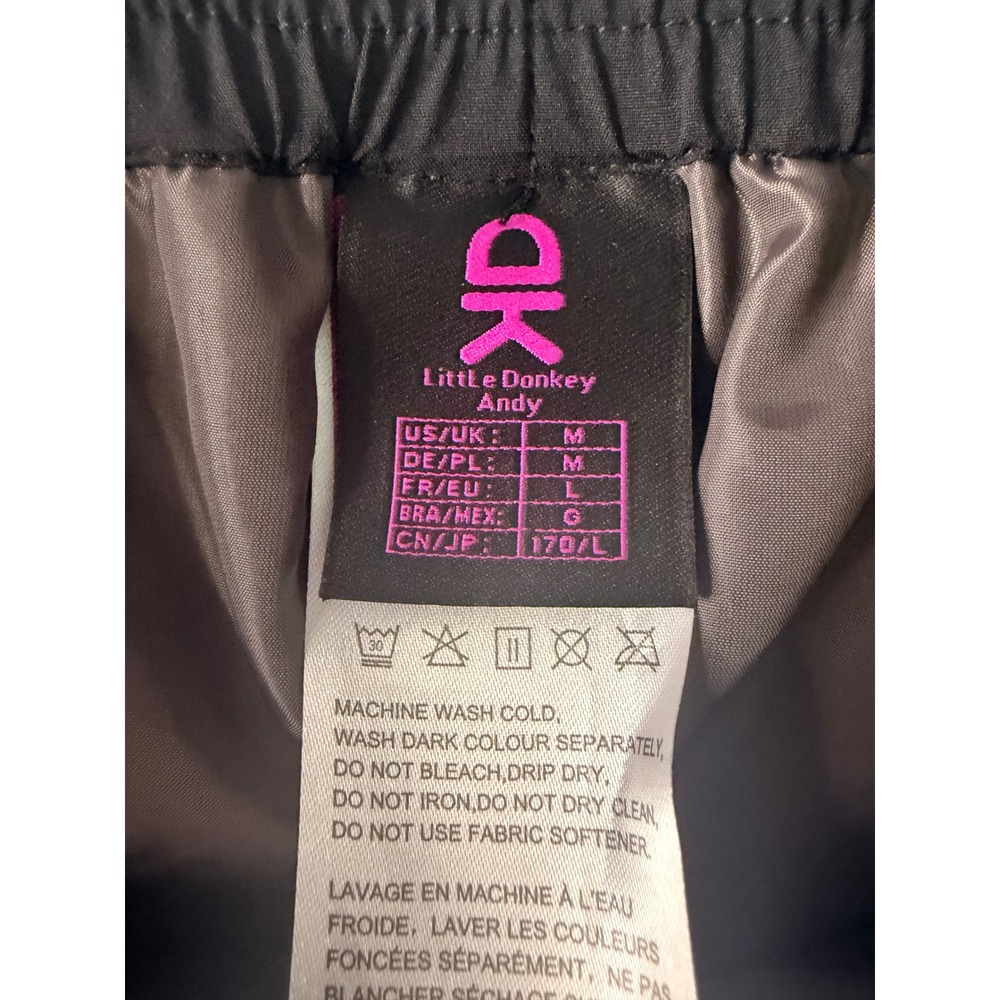 Little‎ Donkey Andy Womens Hiking Pants Black Size M Elastic Waist Cargo Outdoor - Picture 5 of 9